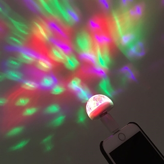 USB Discolampe med USB-konverter til iPhone